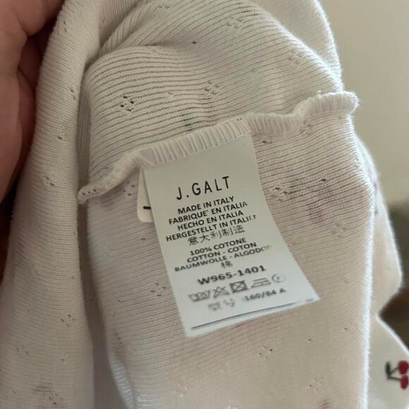 John Galt Cherry Nicolette Pointelle Lace Camisole Tank Top with Lace Trim - Picture 4 of 4